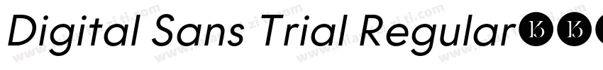 Digital Sans Trial Regular字体转换